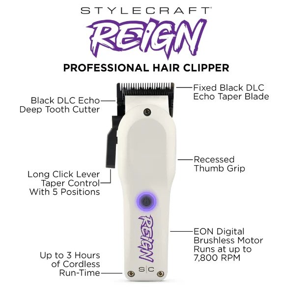 StyleCraft Reign Clipper #SC620W - Image 2