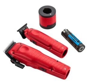 BaBylissPRO FXONE LO-PROFX Clipper & Trimmer Matte Red Prepack #FX129MRPK
