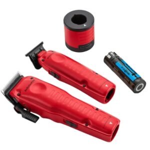 BaBylissPRO FXONE LO-PROFX Clipper & Trimmer Matte Red Prepack #FX129MRPK