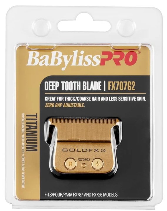 BaBylissPRO Gold Titanium Deep-Tooth T-Blade #FX707G2 - Image 2