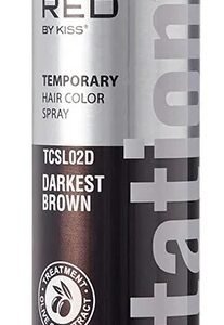 Kiss Tintation Temporary Hair Color Spray Assorted Colors6ozBrown