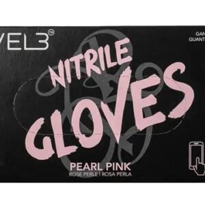 L3VEL3 Professional Nitrile Gloves Pearl Pink 100 Pack Large