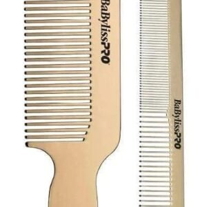 BaBylissPRO Barberology Gold Metal Comb Set #BCOMBSET2G